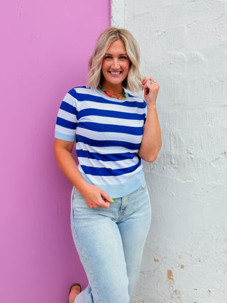 Liv Striped Knit Top