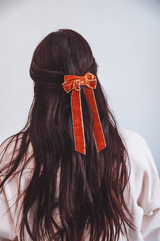 Velvet Ribbon Bow-6 Colors