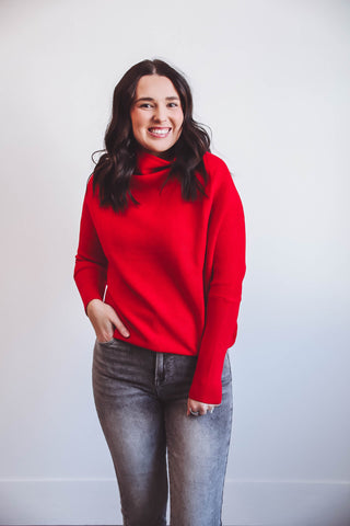 Kiley Sweater-Ruby