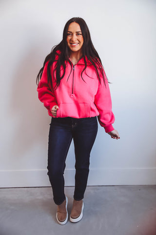 Margo Hoodie-Hot Pink