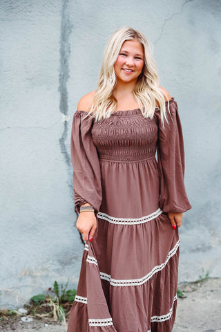 Anna Maxi Dress-Mocha