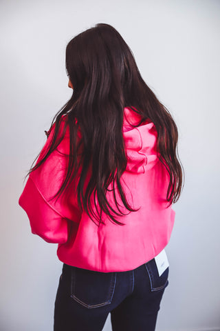 Margo Hoodie-Hot Pink