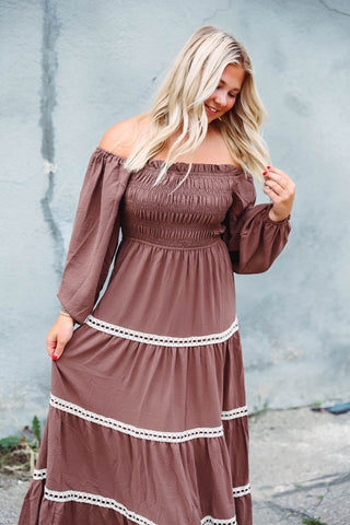 Anna Maxi Dress-Mocha