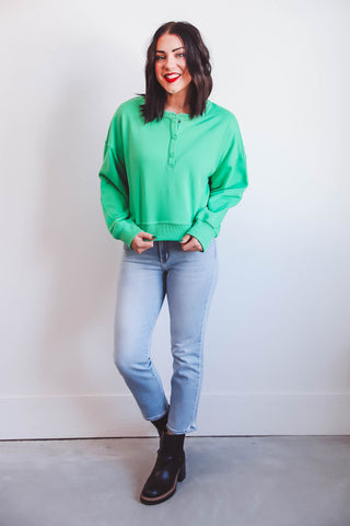 Kay Henley Pullover-Green