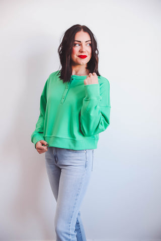 Kay Henley Pullover-Green