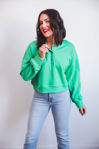 Kay Henley Pullover-Green