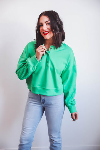 Kay Henley Pullover-Green