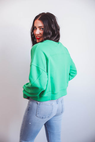 Kay Henley Pullover-Green