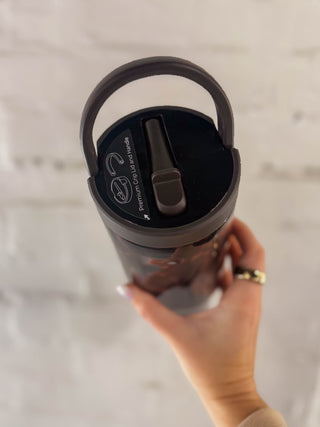 HydroJug 32oz Sport Water Bottle-Mocha Tortoise