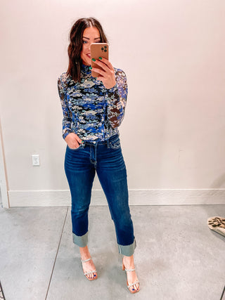 Kylee Floral Mesh Top