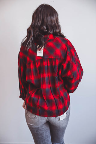 Clara Plaid Top