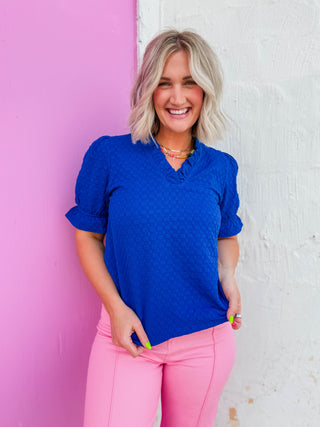 Susannah Top-Royal Blue