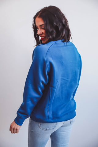 Erin Crewneck-Classic Blue