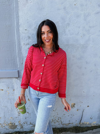 Emilee Striped Cardigan