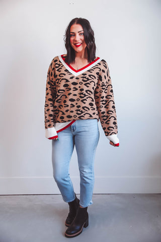 Brianna Leopard Sweater