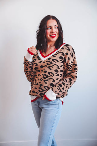 Brianna Leopard Sweater