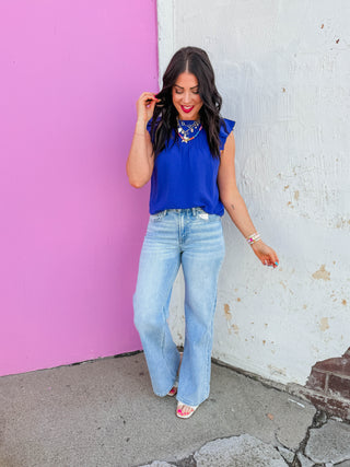 Carmen Top-Royal Blue