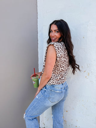 Cari Leopard Knit Top