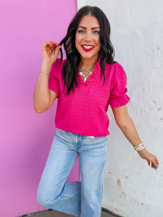 Susannah Top-Fuchsia