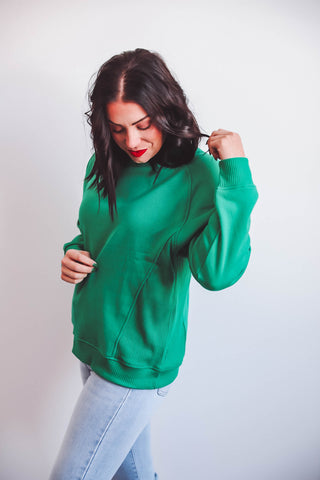 Erin Crewneck-Kelly Green