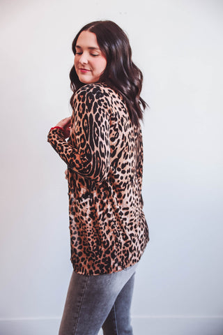 Kira Leopard Cardigan