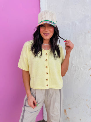 Quinn Sweater-Lemon