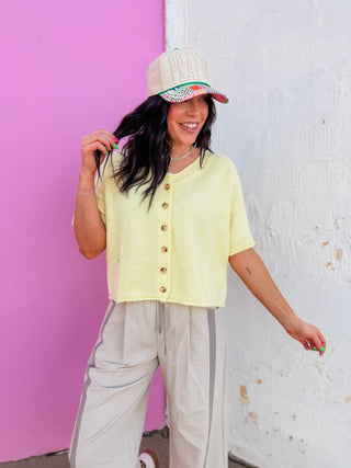 Quinn Sweater-Lemon