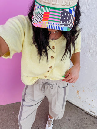 Freeform Barrel Pants-Stone