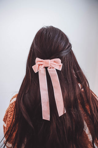 Velvet Ribbon Bow-6 Colors