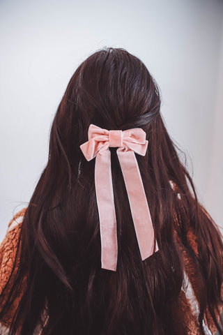 Velvet Ribbon Bow-6 Colors