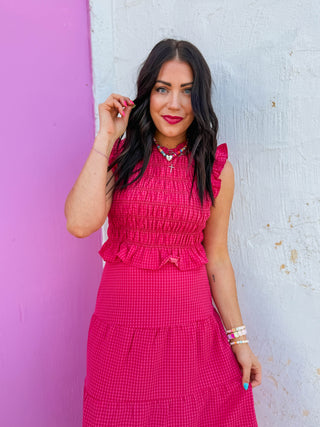 Cherry Crush Gingham Top