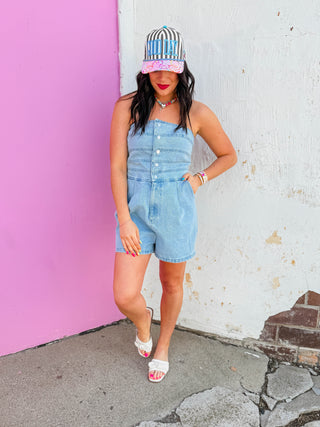 Jada Denim Romper