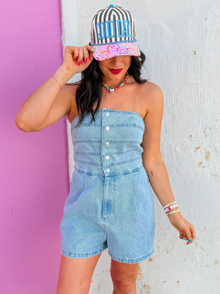 Jada Denim Romper