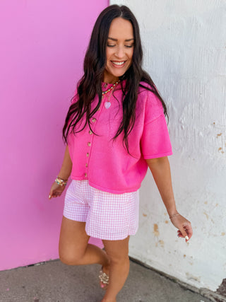 Simply Essential Knit Top-Hibiscus