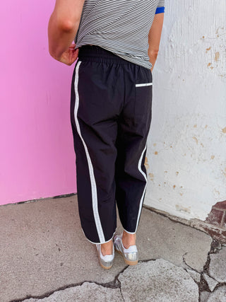 Freeform Barrel Pants-Black