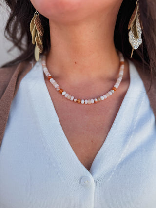 Pink Beaded Necklace