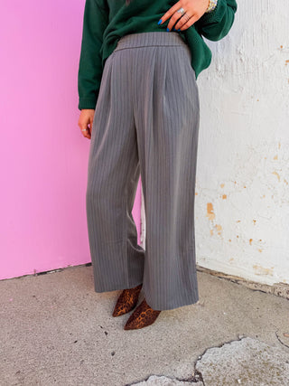Krista Pinstripe Trousers
