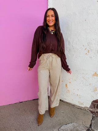 Maggie Cardigan-Chocolate