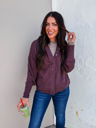 Rory Jacket-Dark Plum