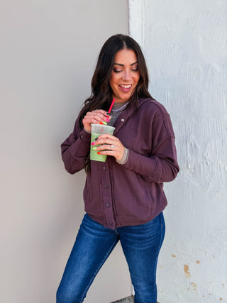 Rory Jacket-Dark Plum