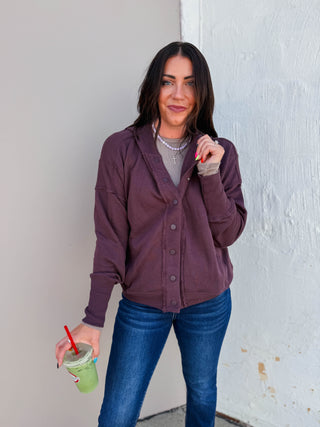 Rory Jacket-Dark Plum