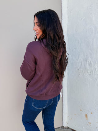 Rory Jacket-Dark Plum