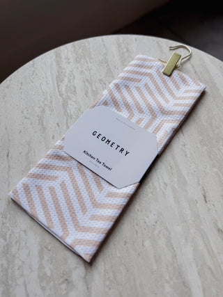 Stacked Cubes Tea Towel-Geometry