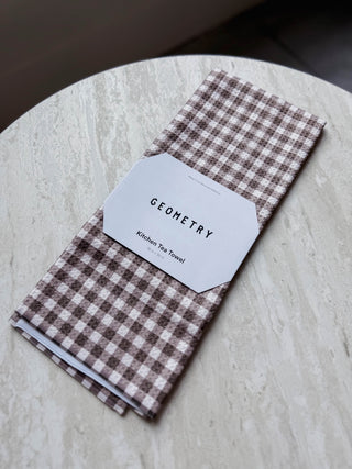 Whidbey Check Tea Towel-Geometry