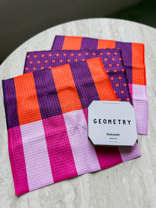 Marmalade Taffy Dishcloth Set-Geometry