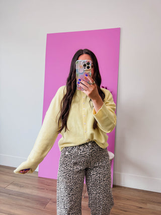 Adrianna Cardigan-Yellow
