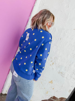 Mother Reversible Polka Dot Mock Neck