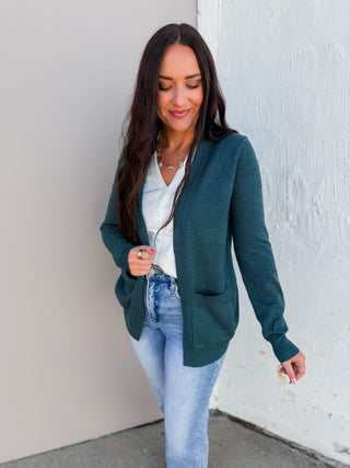 Brandy Cardigan-Dark Jade