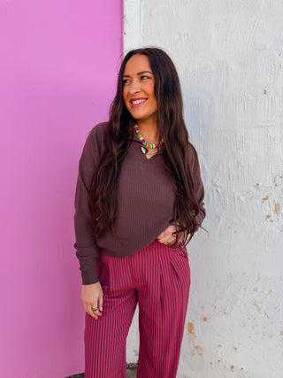 Brandi Waffle Knit Top