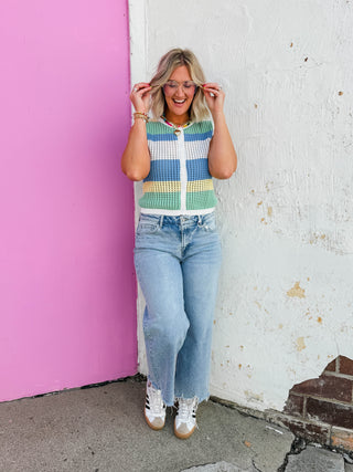 Jo Color Block Knit Tank